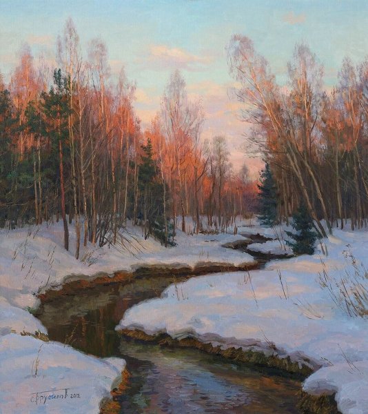 Абрамцево, пейзажи художник Станислав Брусилов