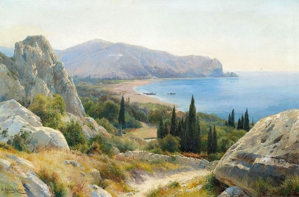 Художник Иван Августович Вельц Крымский пейзаж