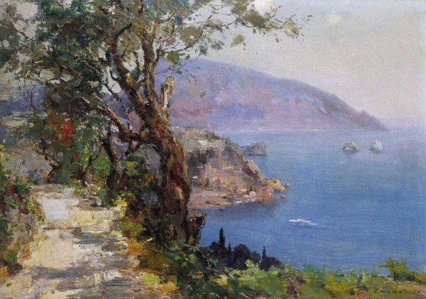 Крымский пейзаж маслом Гурзуф