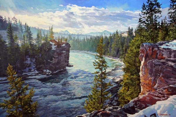 Живопись пейзажи Вадим Зайнуллин средний Урал