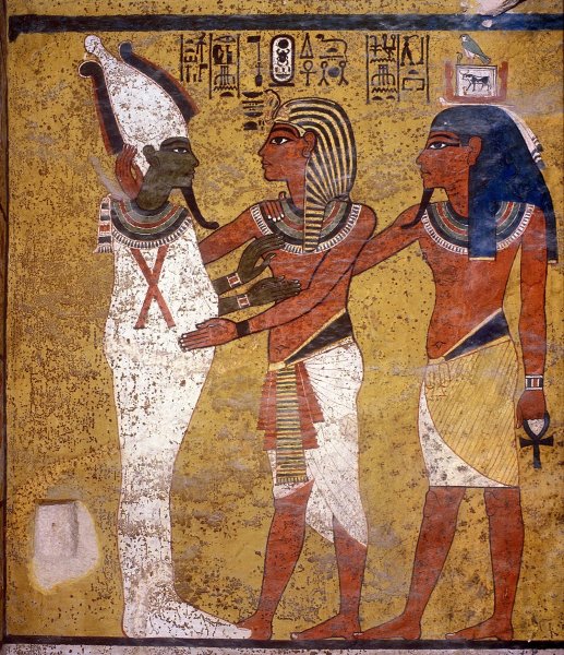 Египетские фрески Тутанхамон