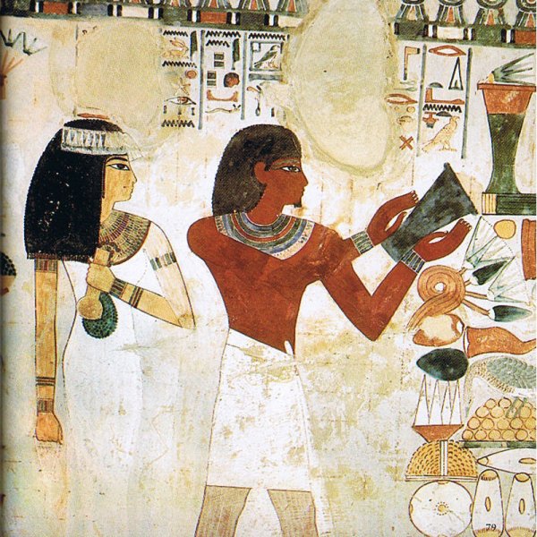 Жрецы древнего Египта фрески