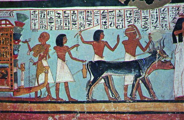 Фрески древнего Египта похоронная процессия