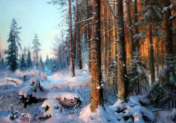 Художник Владимир Жданов лес