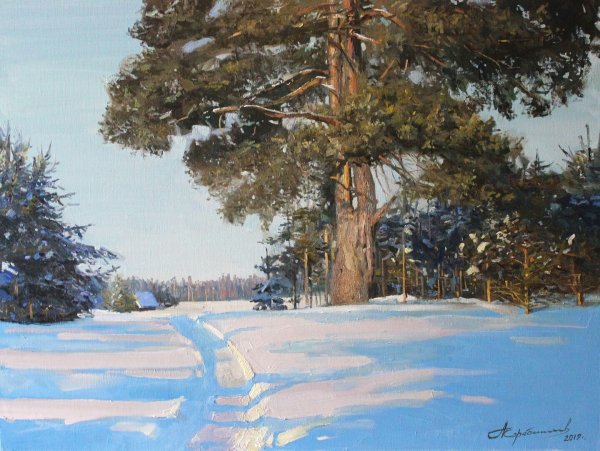 Художник Алексей Корабельников зима