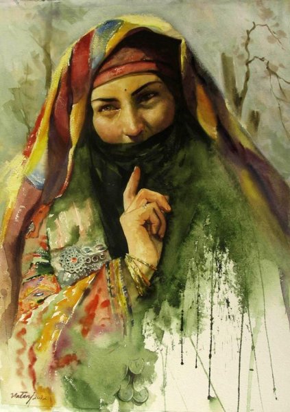 Иранская живопись принцесса музей Востока