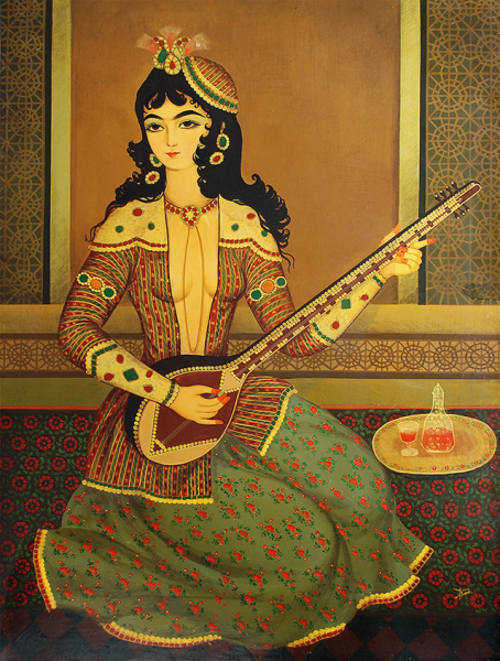 Иранская живопись принцесса музей Востока