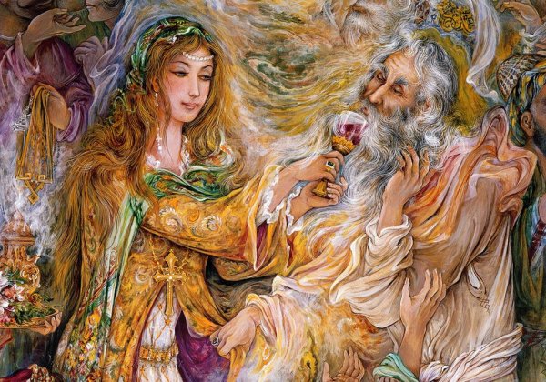 Картины художника Махмуда Фаршчияна жертвоприношения Исаака