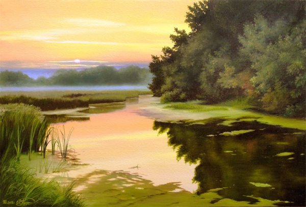 Картины пейзажи художник Долгополов Виктор