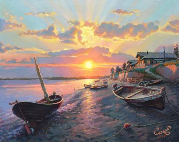 Юшкевич Виктор Николаевич летний пейзаж