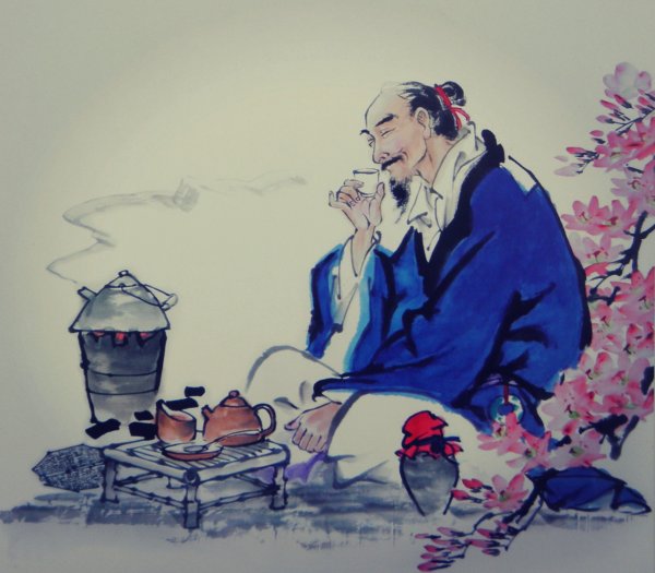 Древняя китайская живопись чайная церемония
