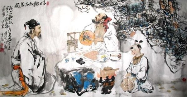 Китайская живопись чайный дух