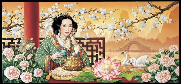 Чайная церемония в Китае живопись