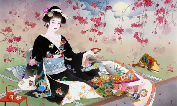 Художник-Харуе Моритаи Япония