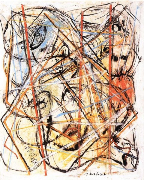 Джексон Поллок автопортрет