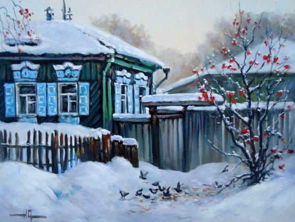 Михаил Бровкин художник картины зима