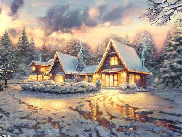 Томас Кинкаде сказочный дом