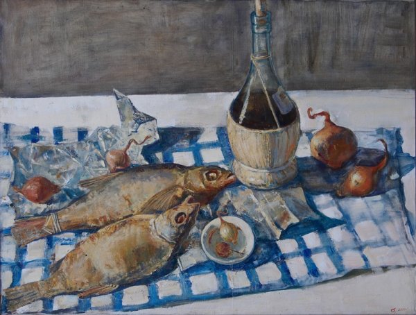 Кончаловский натюрморт пиво и вобла