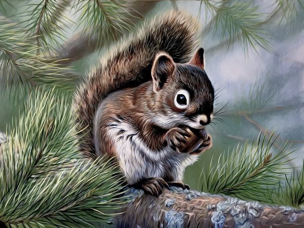 Картина белки