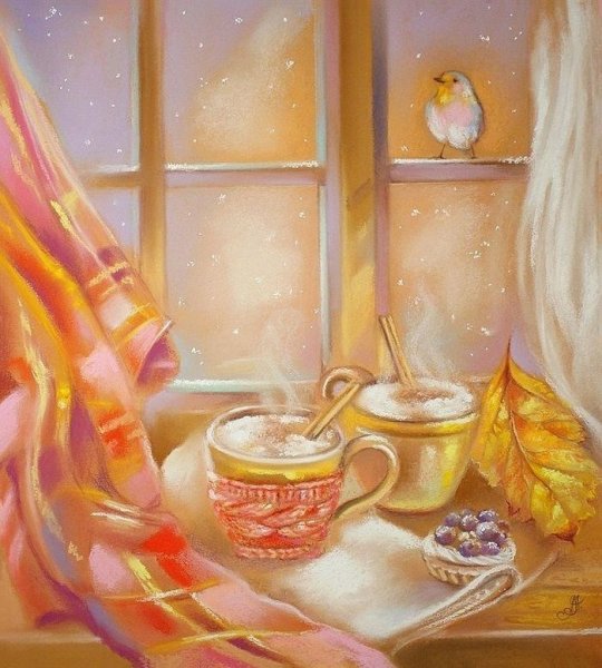 Художница Аннет Логинова кофе