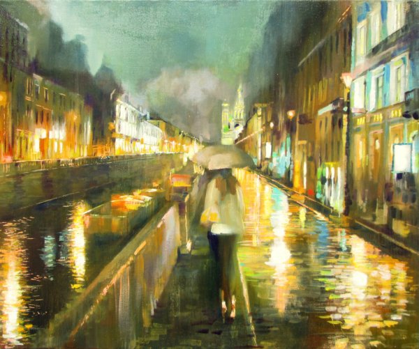 Игорь Сахаров художник дождливый Париж