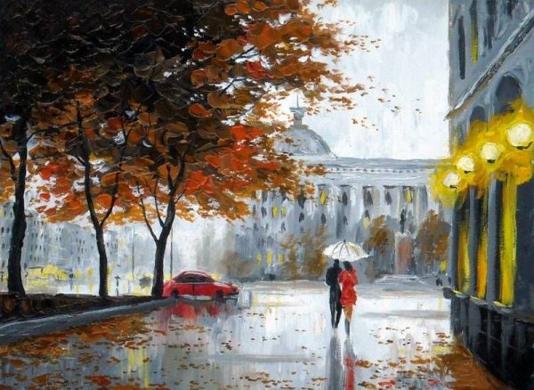 Художник Александр Болотов дождь