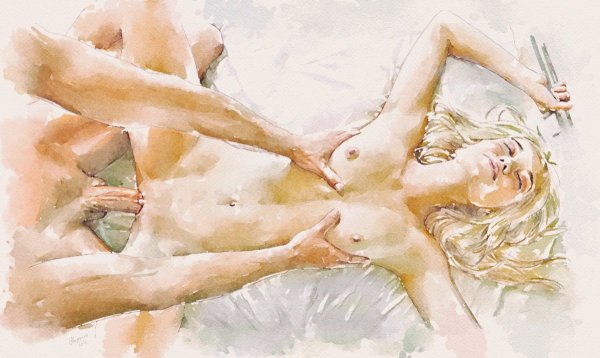 Порнорисунки акварелью