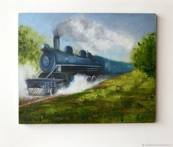 Паровоз картина