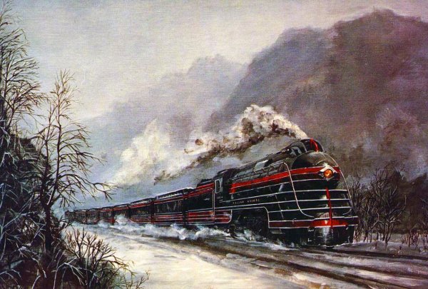 Алмазная мозаика поезда паровозы