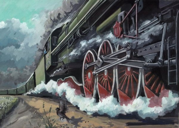 Железная дорога в живописи