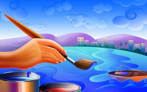 Кисти и краски