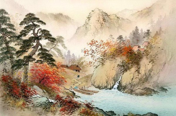 Китайский акварелист Xiang Ming Zeng