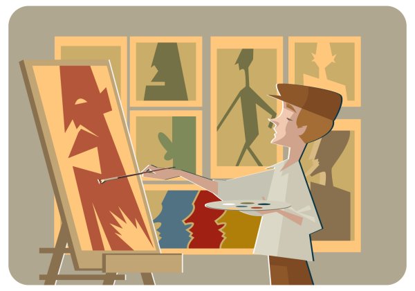 Художественная живопись вектор