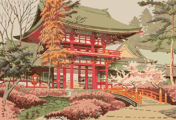 Японский художник Такеджи Асано