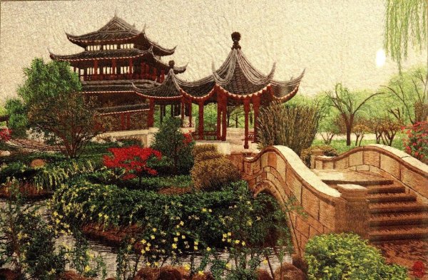 Сучжоуская вышивка древний Китай