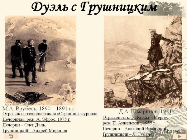 Иллюстрации Врубеля к герою нашего времени Лермонтова