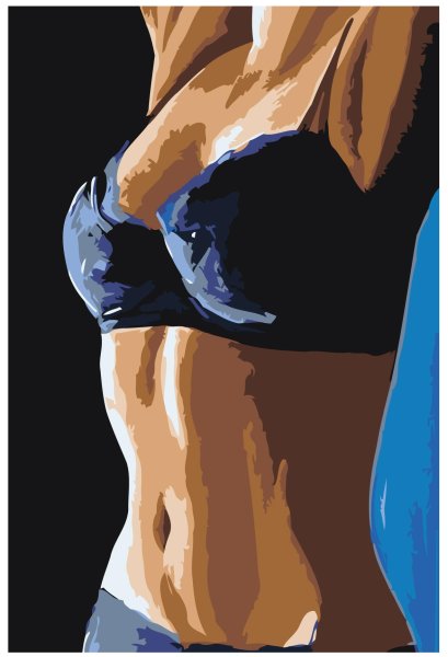 Женское тело маслом