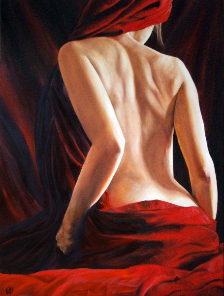 Оголенная спина женщины