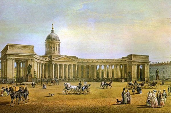 Казанский собор 19 века в Петербурге