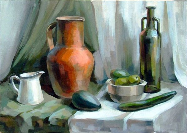 Академическая живопись гуашь гризайль