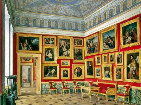 Эдуард Петрович ГАУ (1807-1887) - интерьеры зимнего дворца.