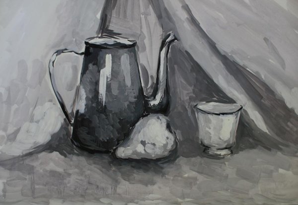 Техника гризайль натюрморт
