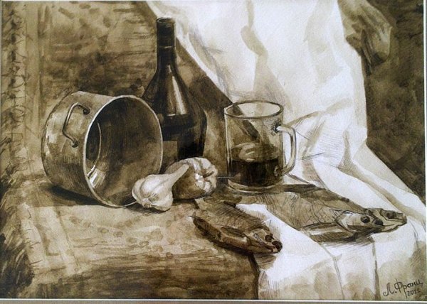 Гризайль умбра