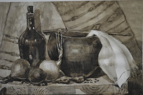 Академическая живопись акварель гризайль