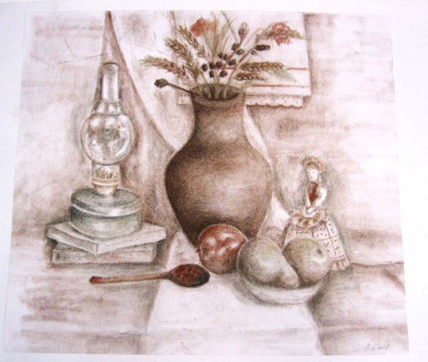 Техника гризайль натюрморт