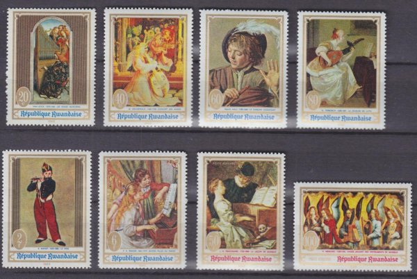 Марки с картинами художников