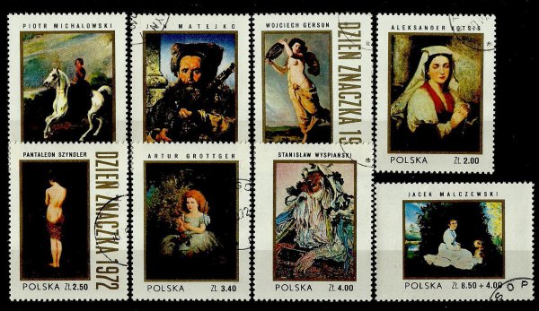 Марки с картинами художников