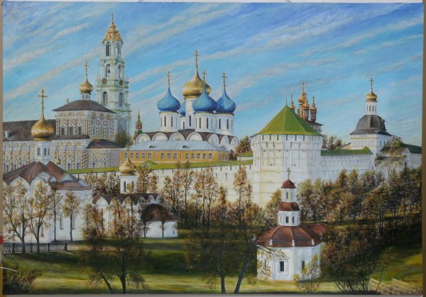 Троице-Сергиева Лавра картина