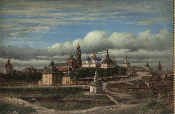 Троицкий собор Сергиев Посад картина