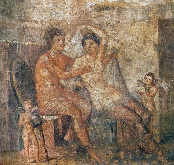 Венера фреска из Помпей